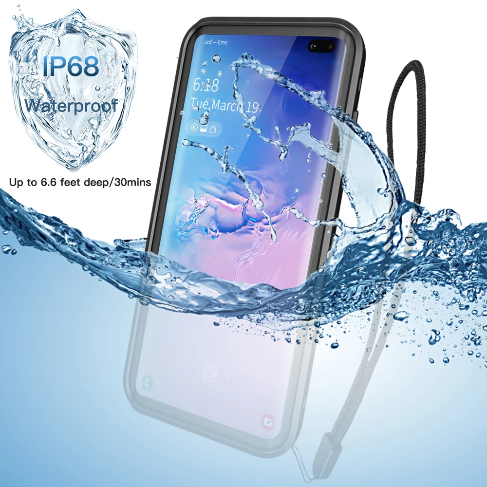 IP68 Водонепроницаемый чехол для Samsung Galaxy S8 S9 S10 + ударопрочный грязеотталкивающий