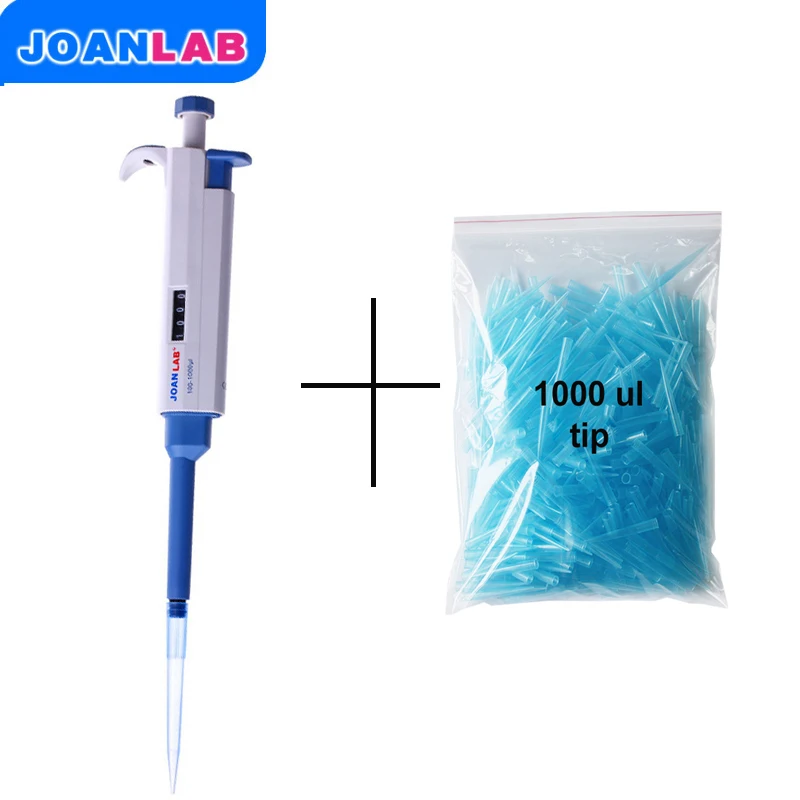 Joanlab 100-1000ul Цифровой Регулируемый микро-микропипетка дозатор пистолет с 1000ul