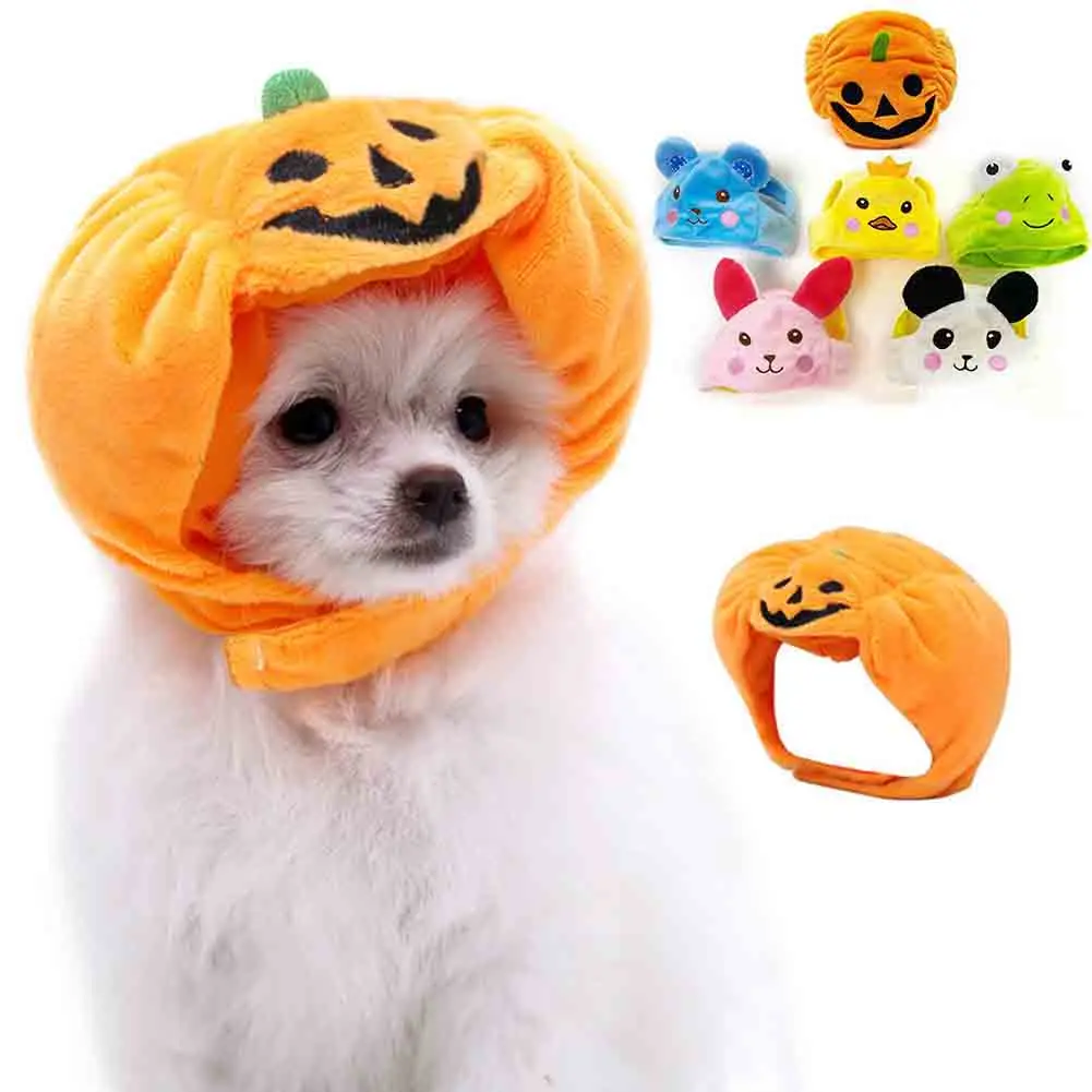

Pet Cosplay Hat Cute Cartoon Animal Shape Decorative Party Pets Cap for Cats Small Dogs Adjustable Headwears Headband Pet Supply