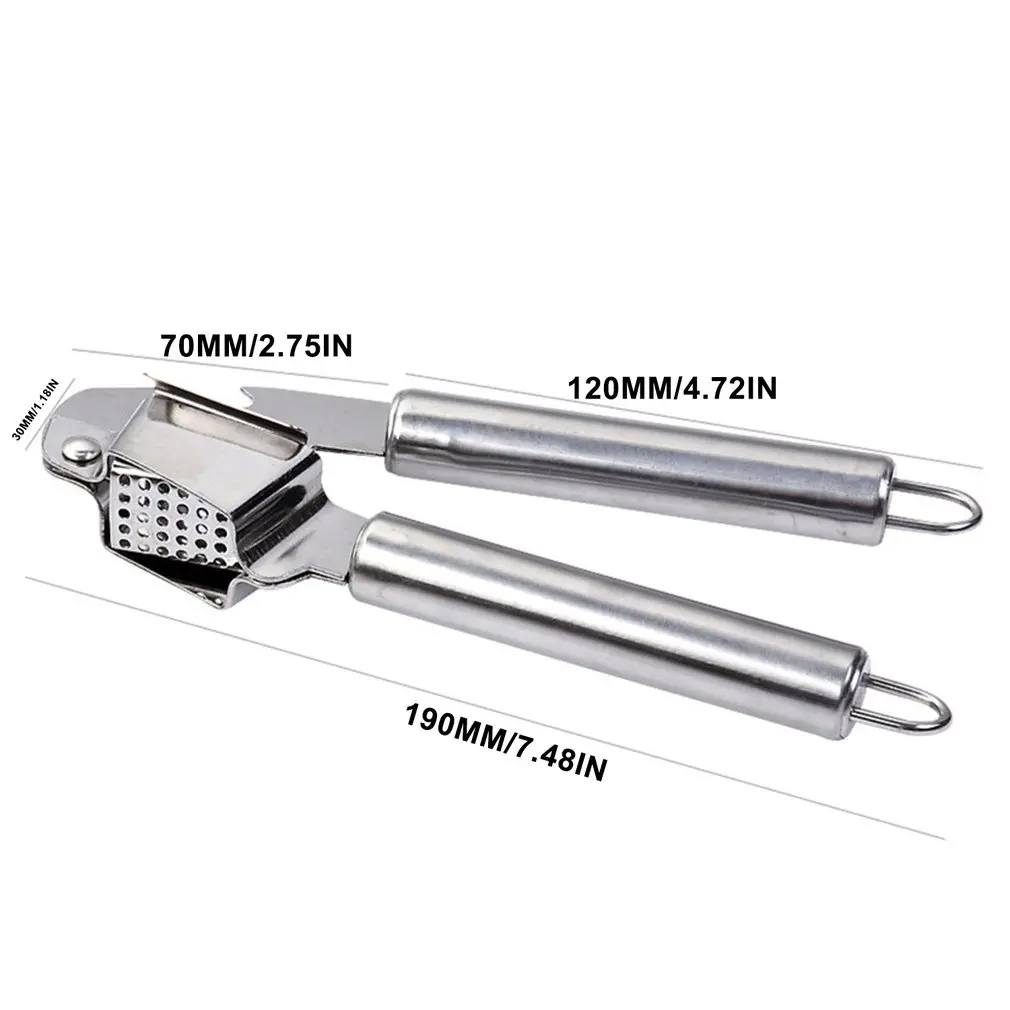 

Ergonomic Design Stainless Steel Garlic Masher Kitchen Tool Household Kitchen Hardware Garlic Masher Garlic Peeler