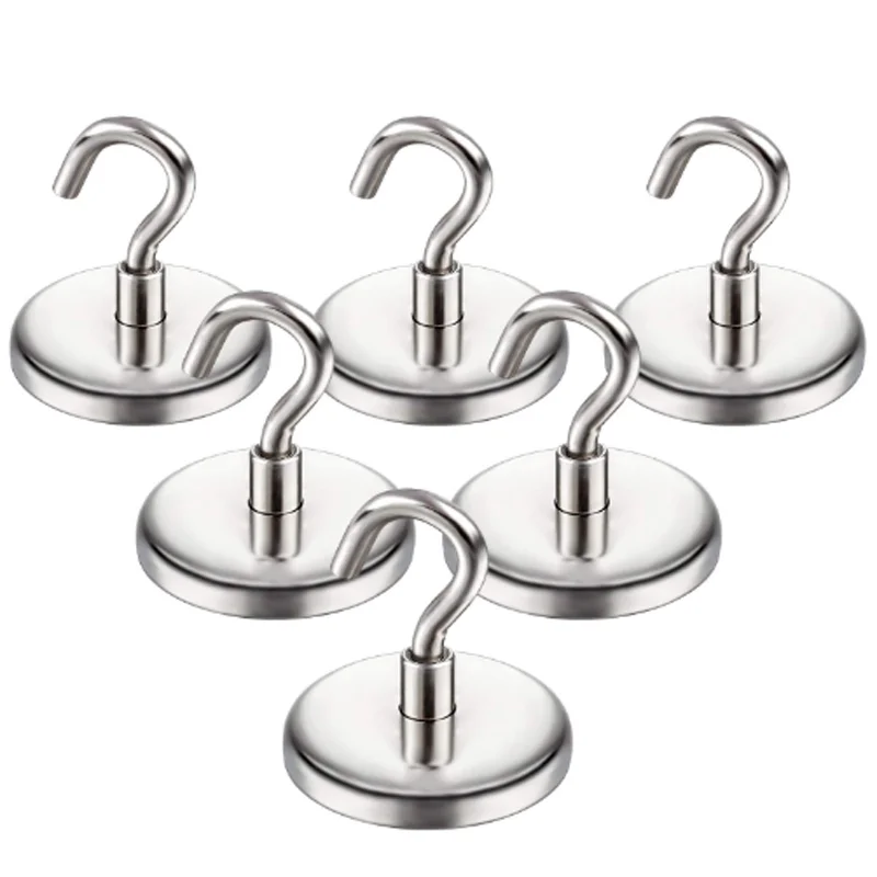

10 Pack Dia 32mm Magnetic Hooks, Facilitate Hook for Home, Kitchen, Workplace, Office and Garage
