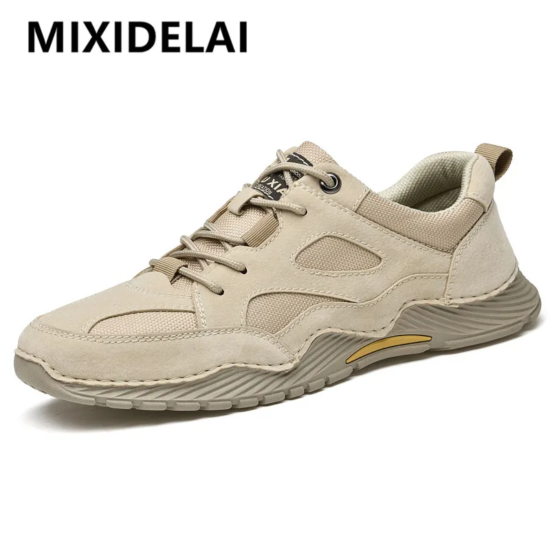 

Brand Men's Sneakers Shoes Genuine Leather Loafers Shoes Handmade Platform Soft Breathable Luxury Designer Men's Driving Shoes