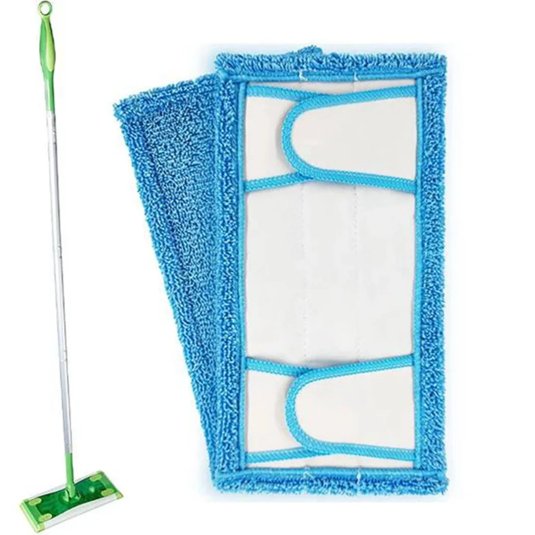 

4 Pack For Swiffer Sweeper Reusable Microfiber Mop Pads Washable 11.8*5.9in
