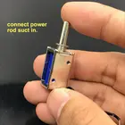 Микро-квадратный Электромагнит с источником питания от постоянного тока, 6V-12V 9V всасывания Весна пуш-ап Тип 5 мм ход электромагнитный магниты