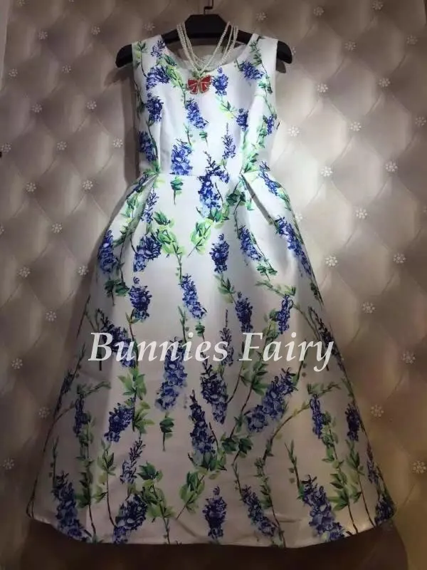 BunniesFairy весеннее винтажное розовое Ретро цветочное зеленое платье-майка без рукавов с цветочным принтом для свадьбы черное свободное платье с принтом - Цвет: 08