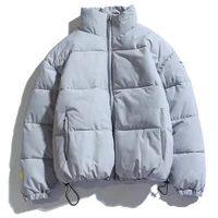 2022 new winter coat mens warm parkas streetwear cotton coats slim male jackets solid windproof padded coat mens clothing