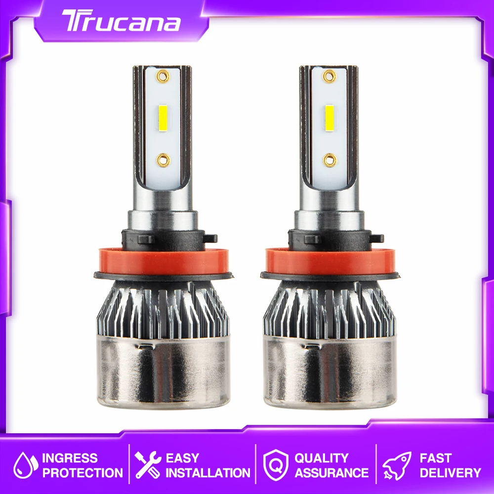 

Светодиодная лампа canbus H3 H11 9006 880 881 H27 3000 лм, 48 Вт