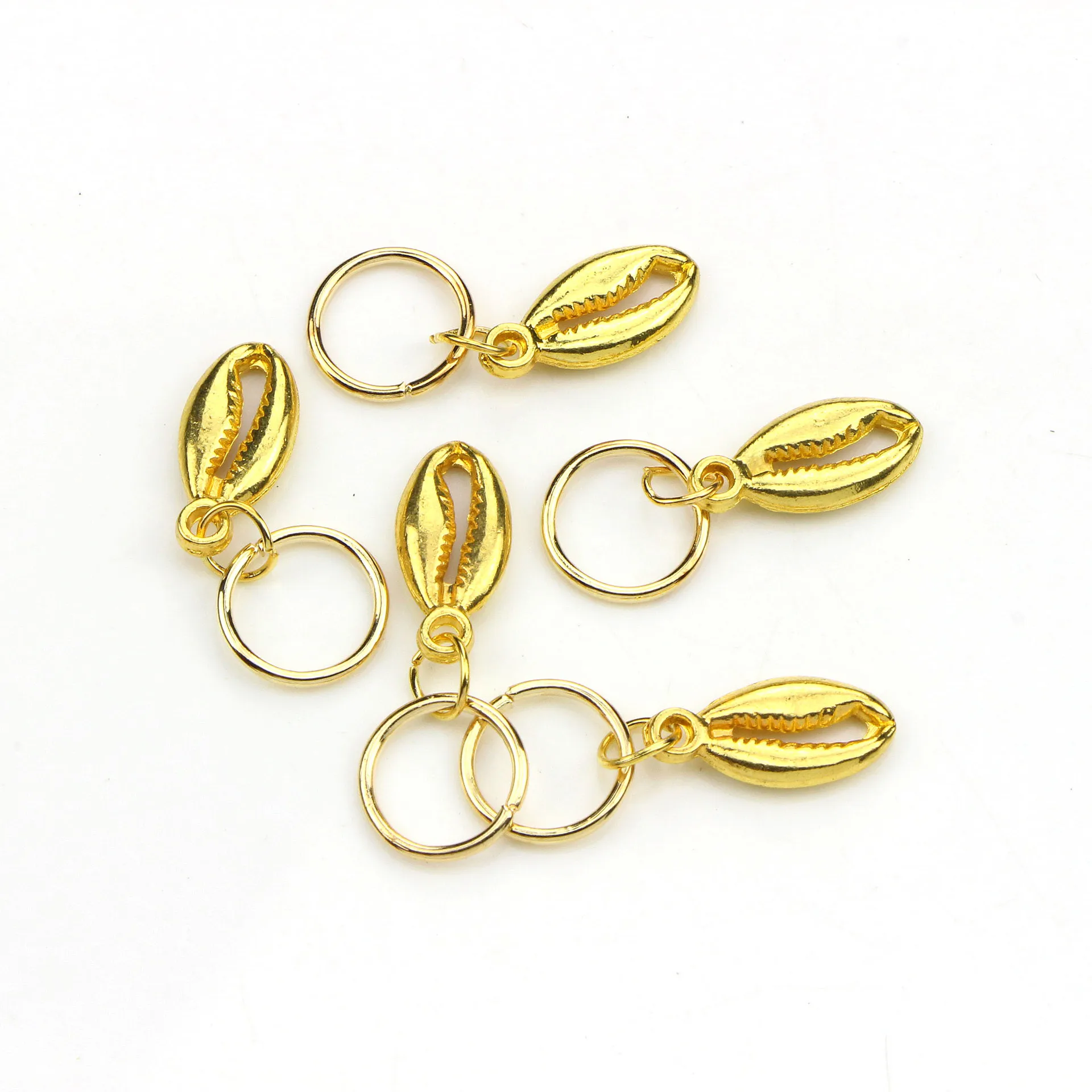 50 штук пакет Золото океан животное Дельфин кольцо для волос коса дреды из бисера