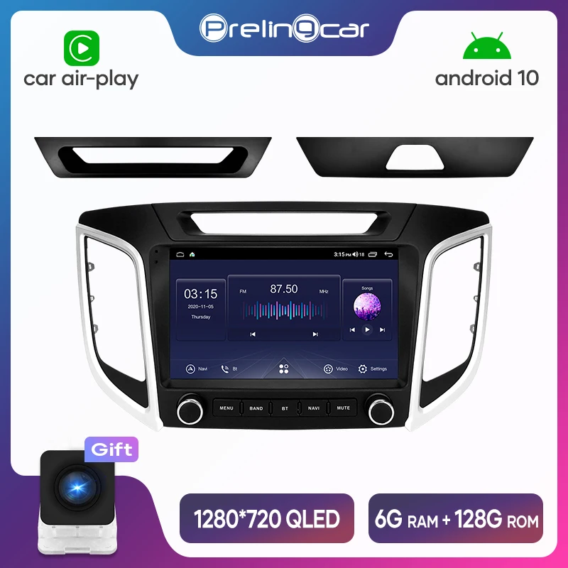 Автомагнитола для Hyundai Creta IX25 2014-2018 Магнитола на платформе Android 10 стерео ресивер