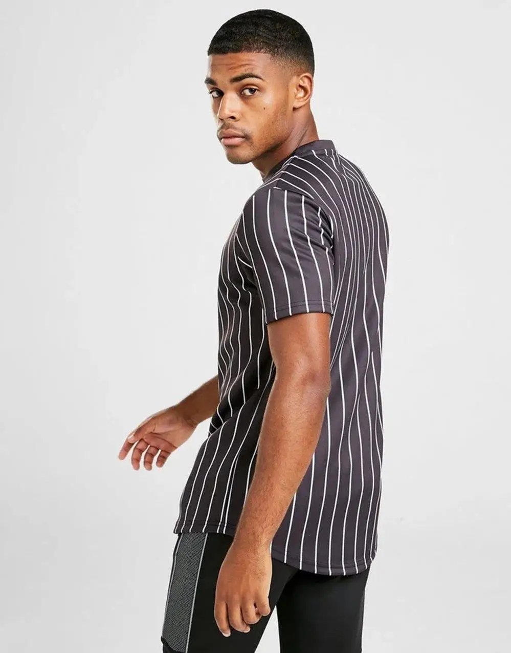 

Supply Hustle Striped Black Men's T-Shirt