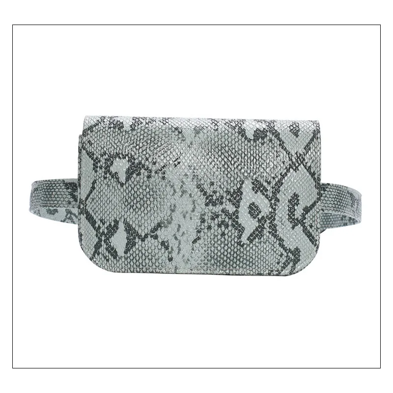 Поясная Сумка из змеиной кожи Спортивная маленькая нагрудная Сумочка Женский