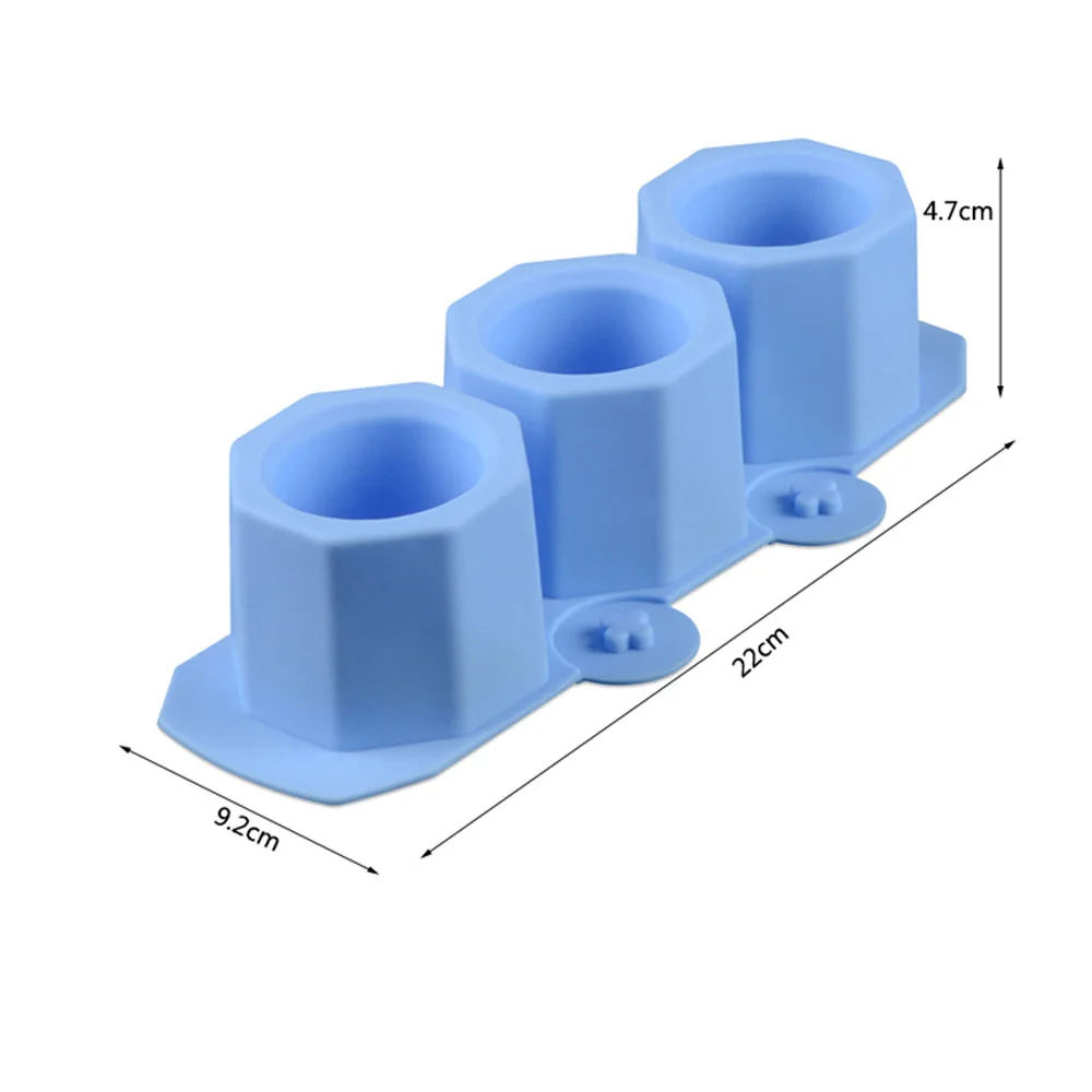 Силиконовые формы для горшков творчества полигональные чашек DIY суккулент