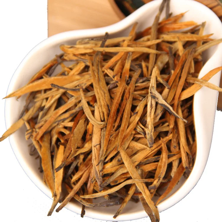 

2021 Yunnan Gold Needle Dian Hong Golden Tip China Dianhong Black Cha