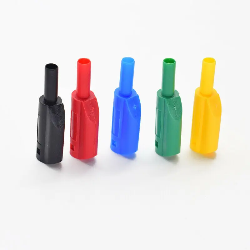

1 Set 2mm Banana Plug Hard Plastic Full Seal Insulated Stackable 5 Colors