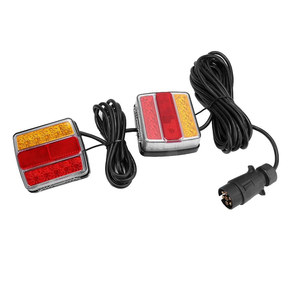 

LED Taillight Rear Lamp Red Yellow Turn Signal Light Safety Warning for Trailer Truck