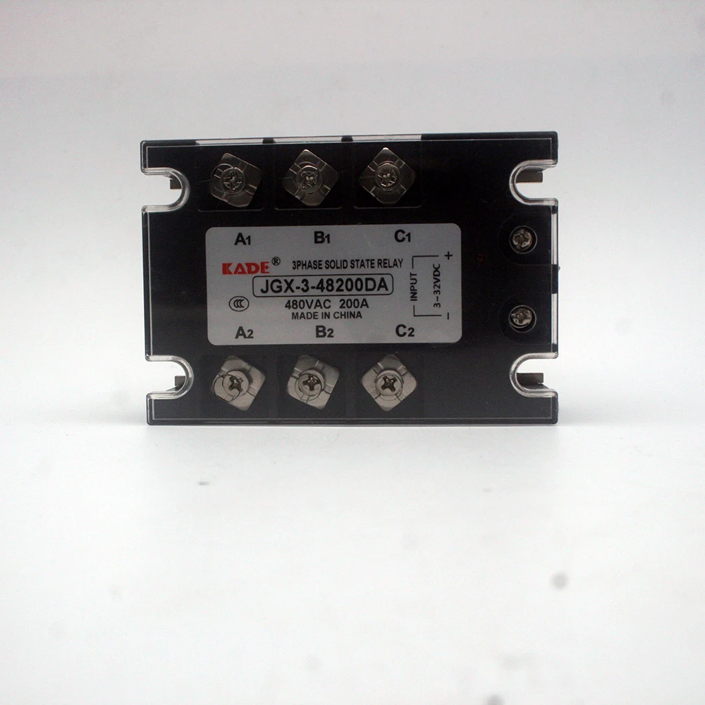 Jgx-3/SSR-3 100DA/120DA/150DA/200DA DC Control AC трехфазное твердотельное реле 480VAC 3-32VDC