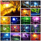 Набор для алмазной живописи YIMEIDA AB, Будда, пейзаж 5D, сделай сам, полностью круглая сумка на молнии, цветная абстрактная вышивка луной, домашний декор, подарок