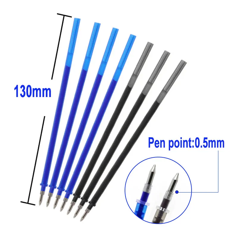 DELVTCH 102 шт./компл. со стирающимися чернилами стержни для гелевых ручек 0 5 мм синего