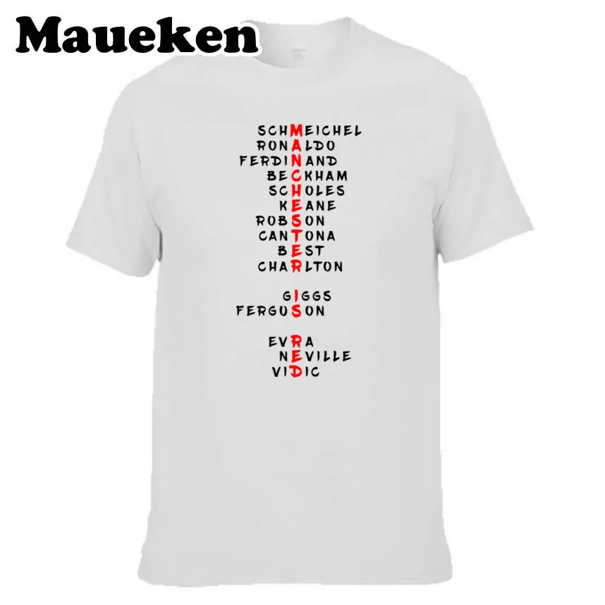 Мужская футболка с надписью manner Is Red Greatest Ronaldo Beckham Cantona Best Giggs Keane Robson Charlton Ferguson