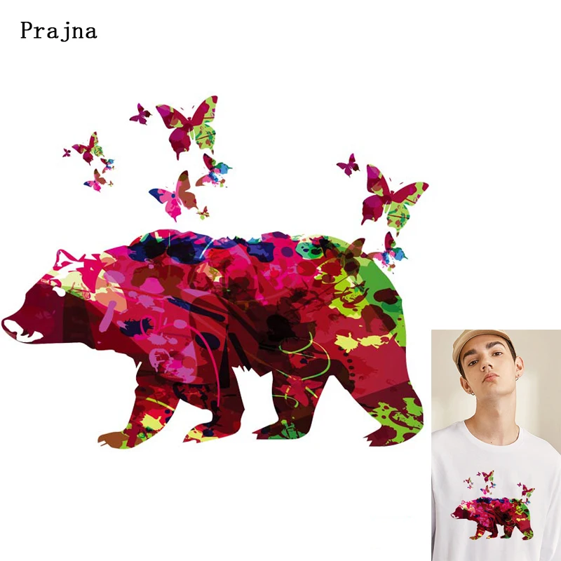 Праджня Панк животных Печать наклеек на Термальность передачи для костюмы