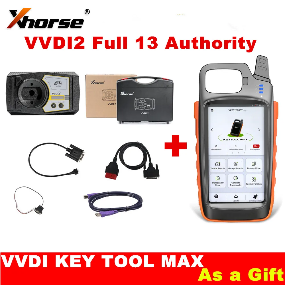 

Полная версия программатора ключей Xhorse VVDI2 V7.0.0 и для BMW FEM BDC ID48 96bit ID48 OBDII MQB Administration Plus VVDI Key TOOL MAX