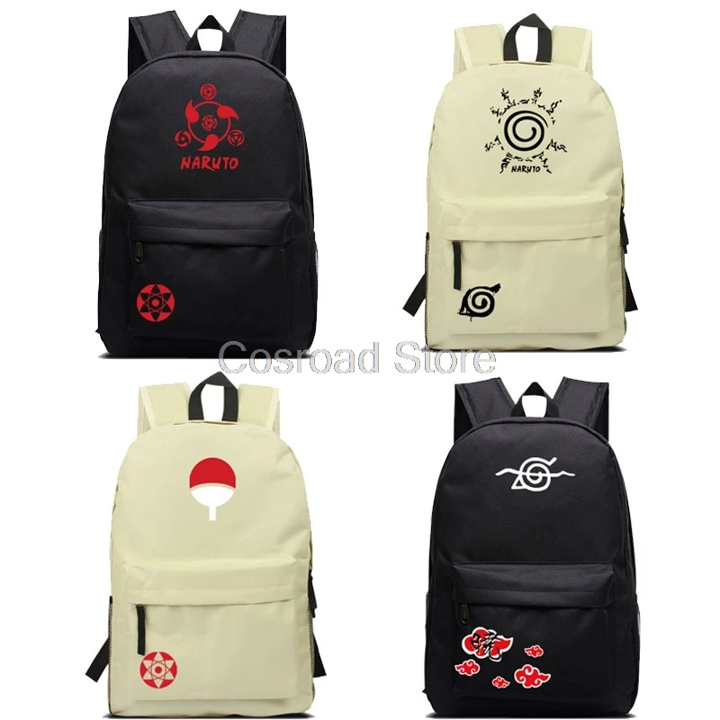 Рюкзак Cosroad аниме Наруто Узумаки Учиха Саске нейлоновый рюкзак для косплея