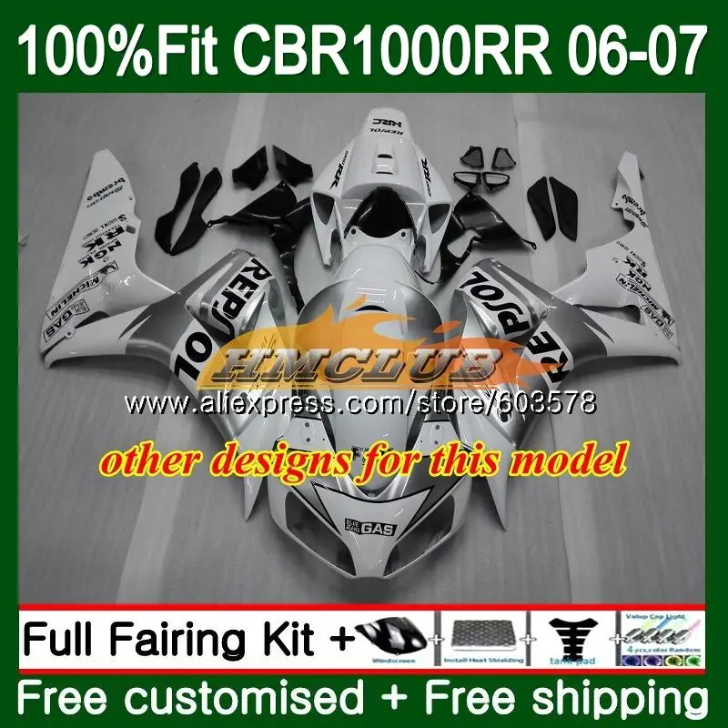 Литья под давлением для HONDA CBR 1000 RR 1000RR 2006 2007 80CL. 42 Боди CBR1000 CBR1000RR 06 07 OEM оранжевые