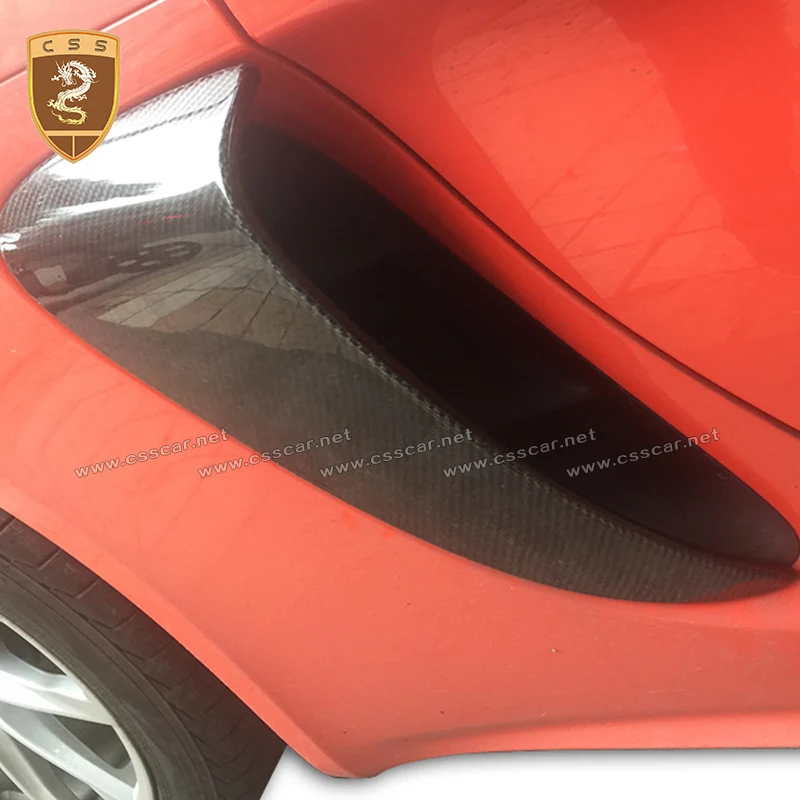 Стильная глянцевая крышка для воздухозаборника GT4 из углеродного волокна с