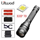Светодиодный фонарик Litwod Z201515 CREE XHP70, фонарь с фокусировкой из алюминиевого сплава, Тактический Защитный фонарь для кемпинга, светильник, 200 люмен