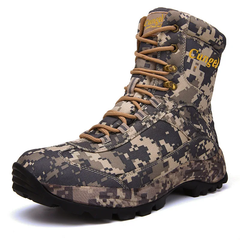 

Outdoor shoes men's special tactics hiking boots bionic camouflage hunting boots jungle combat boots wear-resistant