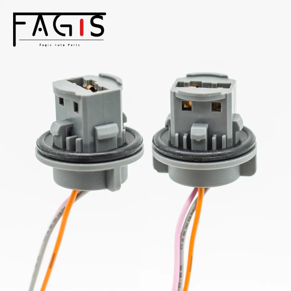 Fagis 1 шт. T20 7440 7443 Одиночная нить автомобиля цоколь лампы для стоп сигнала и