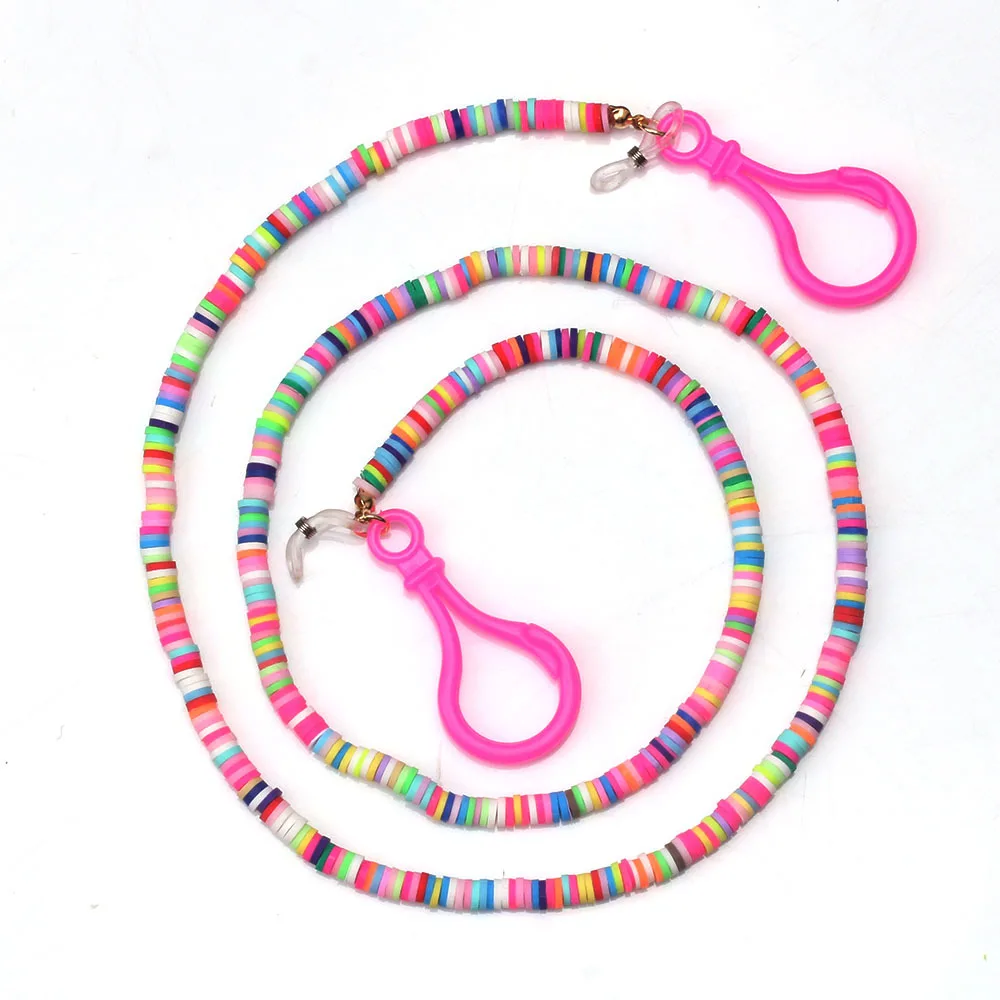 

Korean Handmade Mixed Color Beads Mask Anti-Skid Rope glasses Neck Rope Fashion Women Eyeglasses Chain mask lanyard accessories