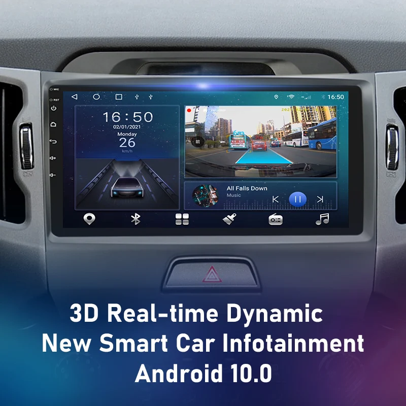 Автомобильный мультимедийный стерео плеер JMCQ 2 Din Android 10 для KIA Sportage 3 2010 2011 2016 4 Гб +