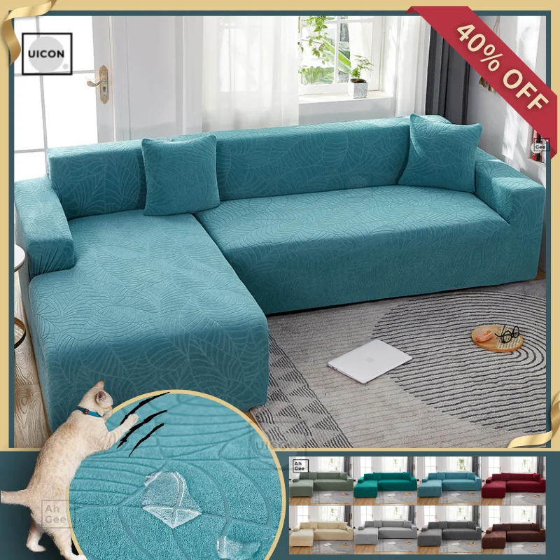

Jacquard Cushion Cover Stretch Sofa Slipcovers Sofa Chaise Cover Lounge Elastic Sofa Cover Waterproof Sofa Cover For Living Room
