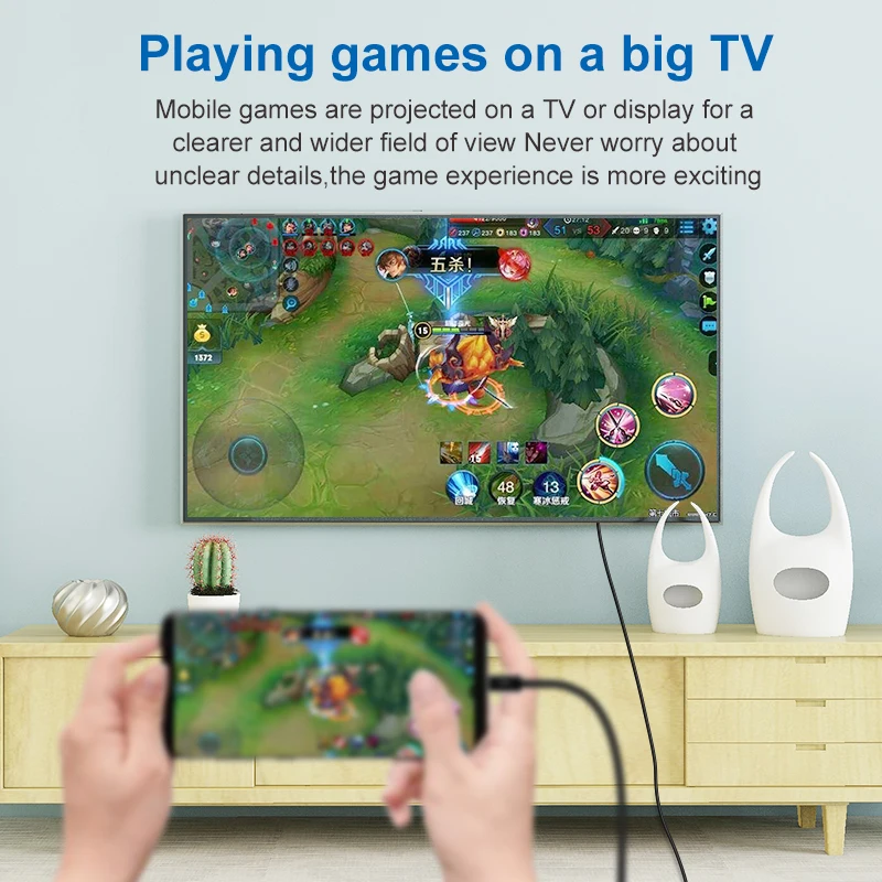 

Type-C to DP 4K60HZ HD Cable USB3.1 USB-C Notebook to DisplayPort HD Extend Adapter for PC Display Laptop Projector