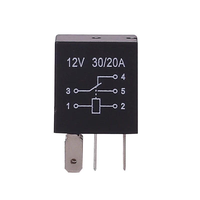 Мини фиолетовое реле 30A12V 24V 4pin/5pin масляный насос кондиционер вентилятор противотуманная фара универсальное реле автомобильное реле