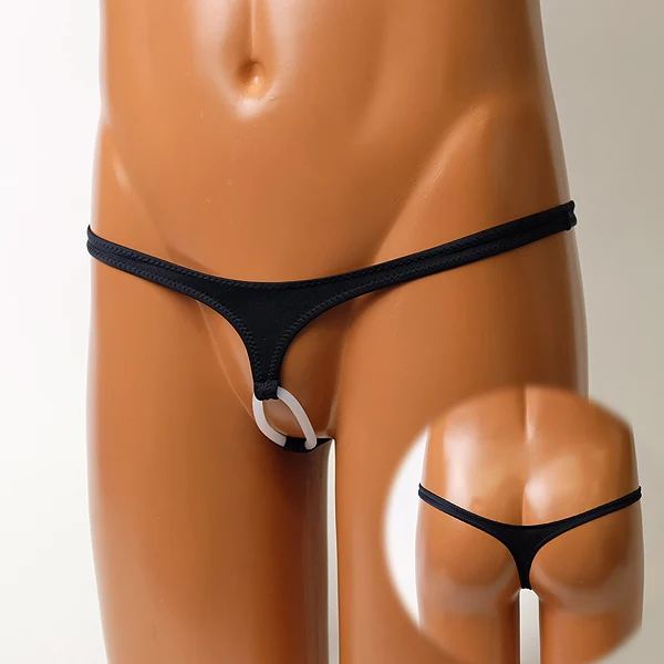 g-string underwear sexy mens penis hole ring thongs erotic men's underwear sex toy bed gay men t-back exotic hot sale  jockstrap