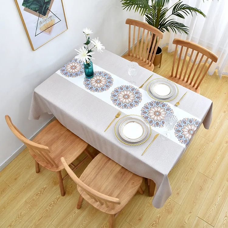 Водонепроницаемая маслонепроницаемая скатерть для стола прозрачная виниловая