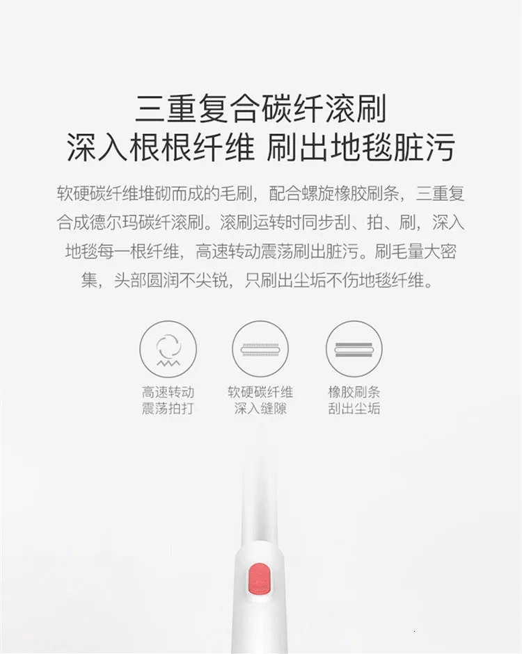 Беспроводной пылесос Xiaomi Mijia Deerma, ручной беспроводной пылесос с сильным всасыванием, низкий уровень шума, ночной Светильник