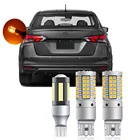 Светодиодсветодиодный лампы для Nissan Versa 2020 2021, внешние поворотники, задние светильник ры заднего хода, Canbus