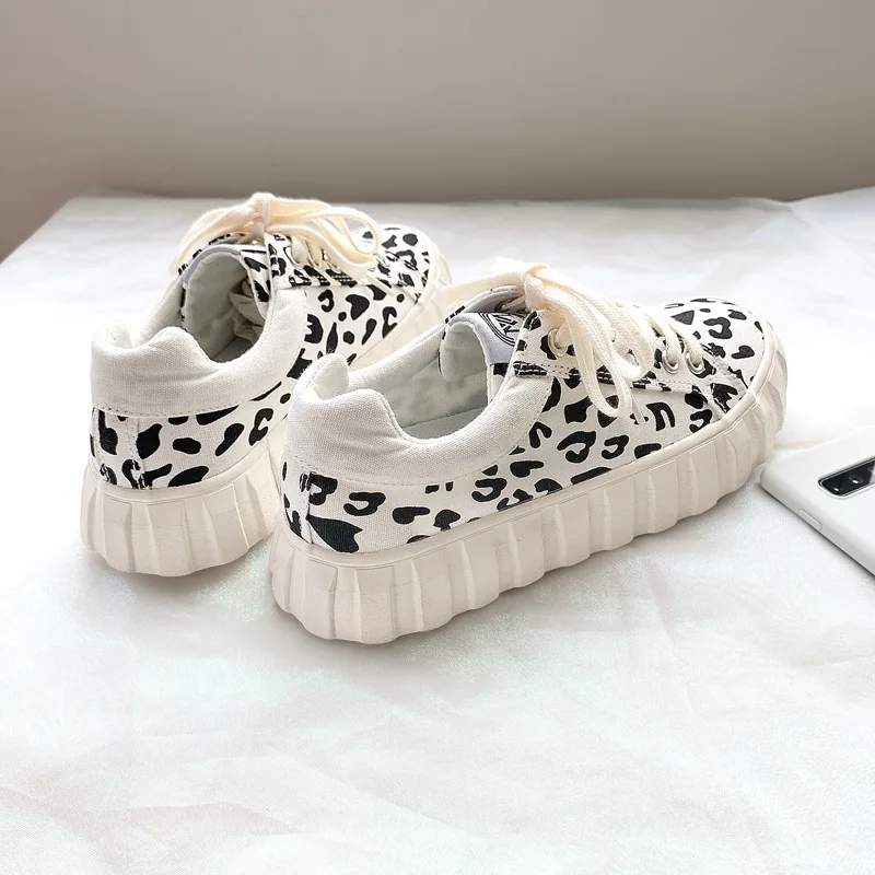 

EopardSpring 2021 New Outdoor Non-slip Comfortable Large Head Sports Student Canvas Shoes Eopardfor Women