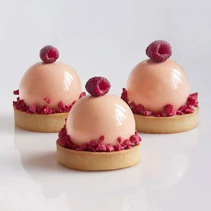 15 Полость вокруг шара, силиконовая форма, 3D трюфель, шоколадные формы для выпечки, формы для мусса, торта, десерта, форма для выпечки, инструменты для украшения торта