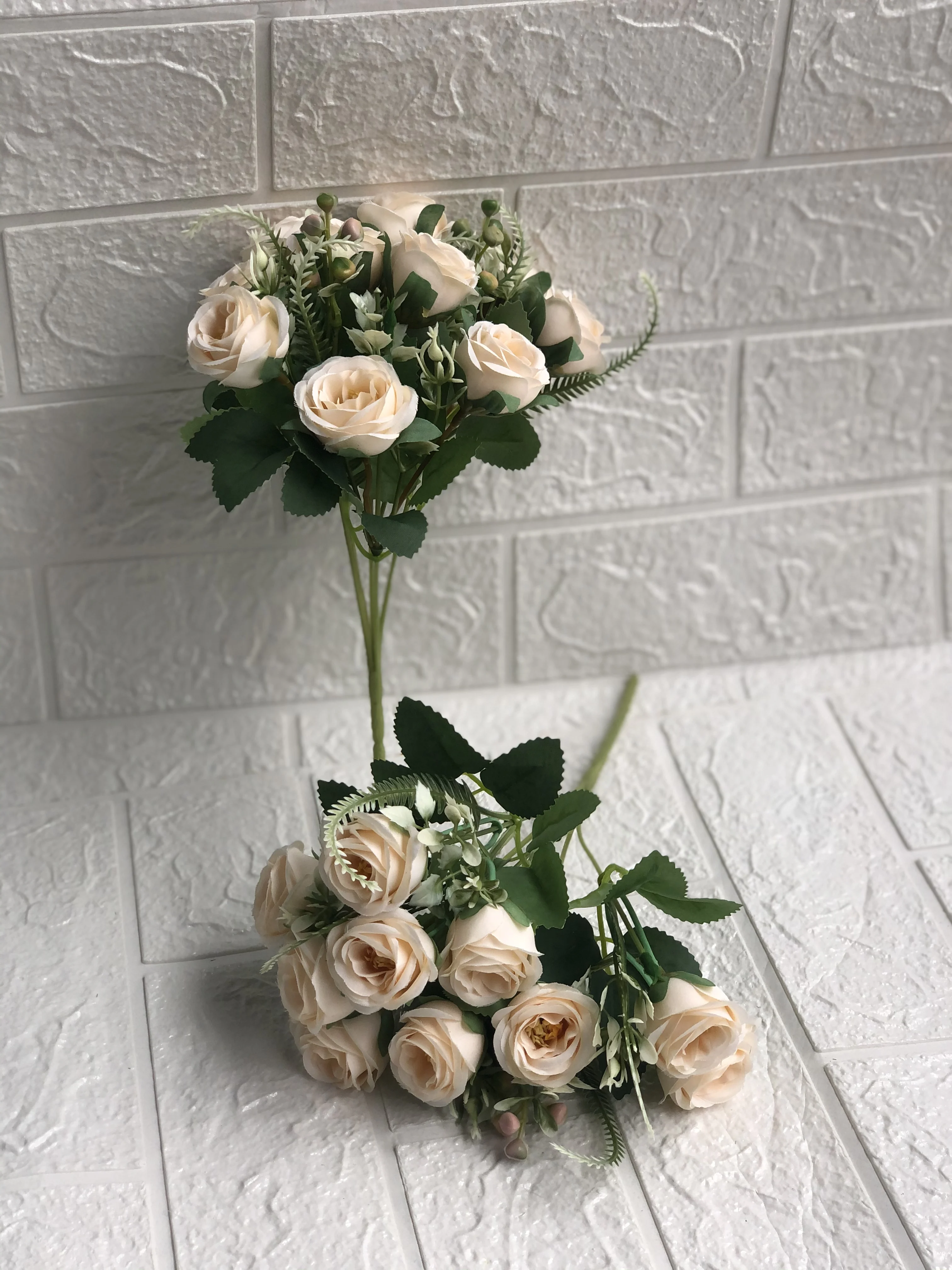 5 голова искусственные BouquetRose smallflower кофейника Рождественское украшение