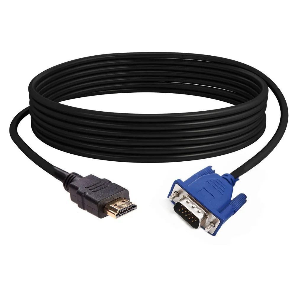 Адаптер с HDMI на VGA 1080P HD аудио видео кабель разъем адаптер для ПК ТВ-приставки |