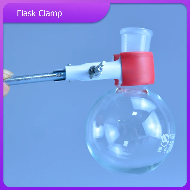 

Long handle Flask Clamp 250mm Laboratory metal Holder Lab Stan Condenser Universal Coating process flask Clip
