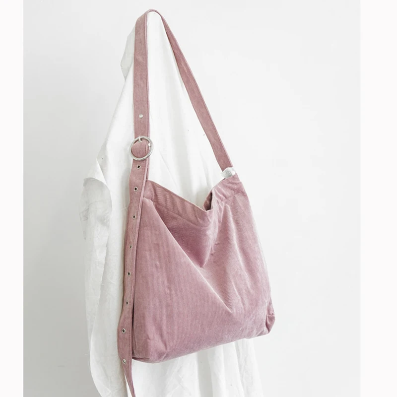 Женская Вельветовая Сумка тоут для женщин и девочек детская сумка через плечо с