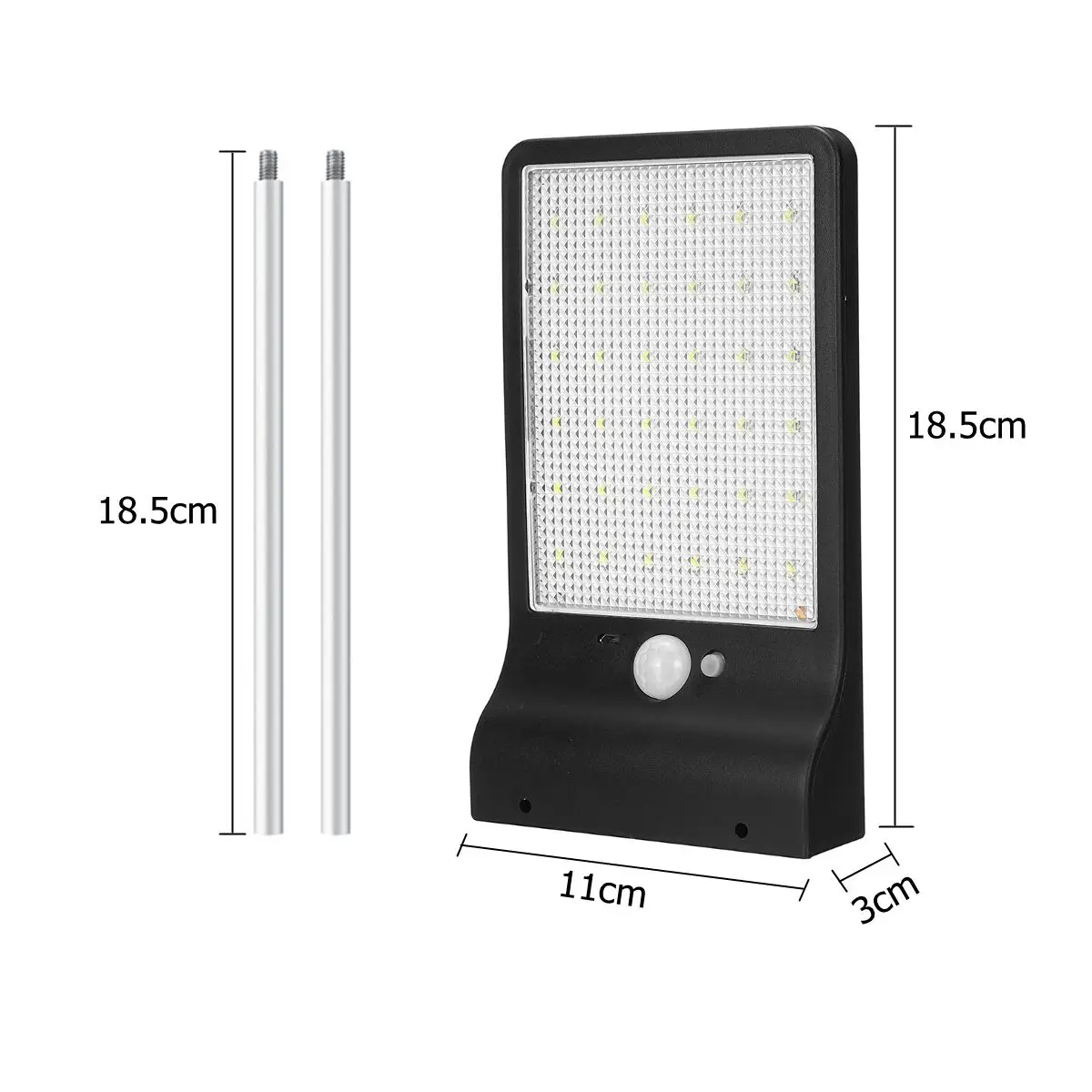 4500LM LED 36/48LED IP65 солнечный уличный свет радар движения постоянно яркий