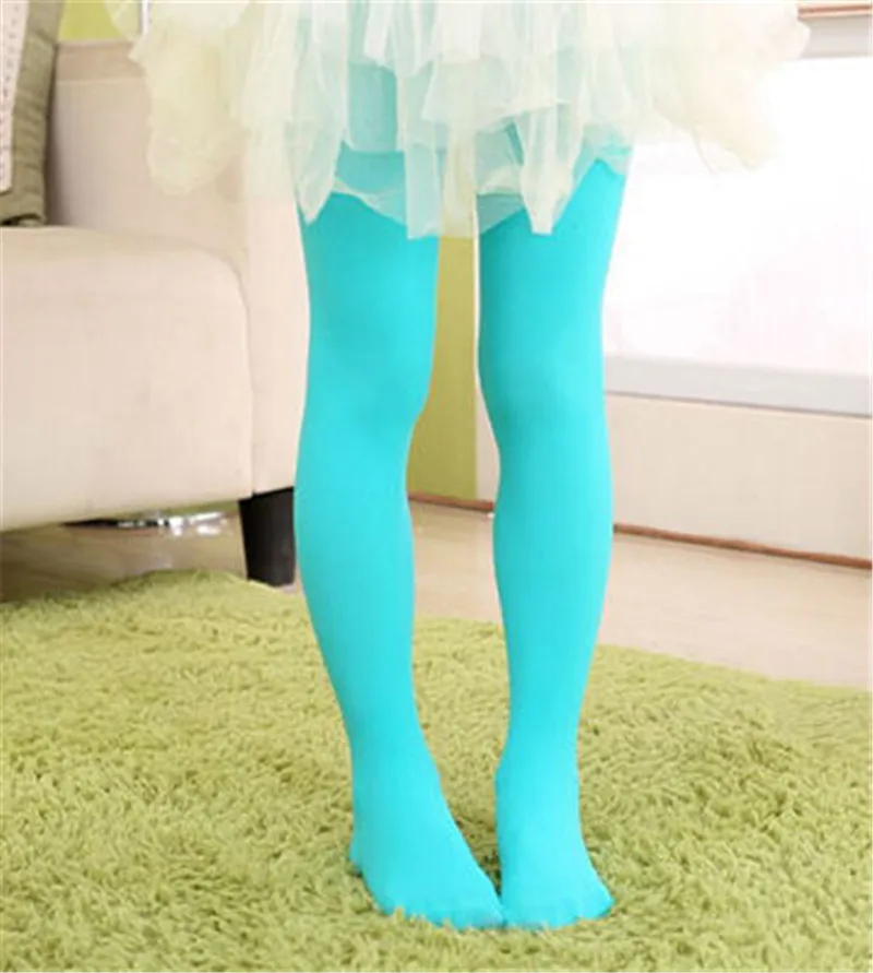 Колготки для девочек чулки милые детские разноцветные бархатные однотонные