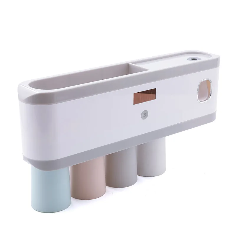

Intelligent ultraviolet germicidal toothbrush rack wall mounted toothbrush sterilizer multi functional toothbrush rack