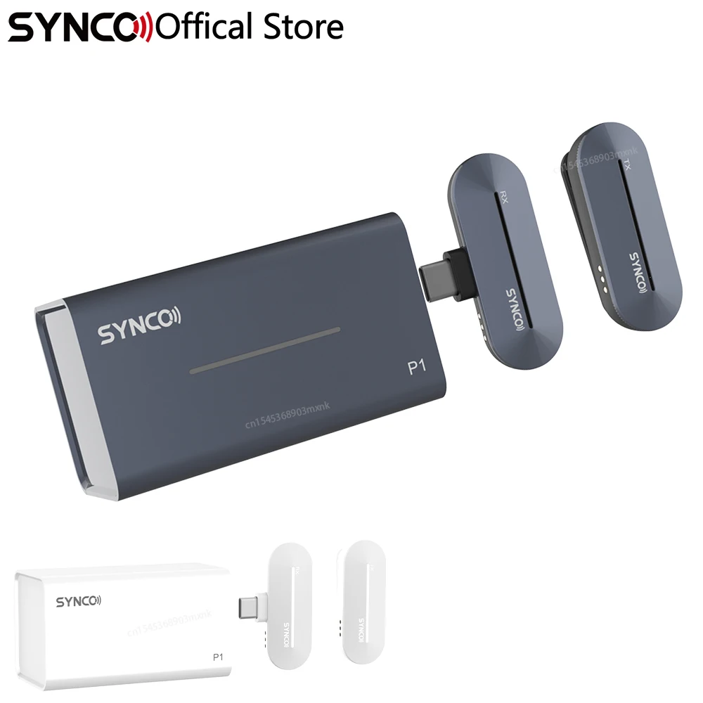 Microfone sem Fio Câmera de Vídeo de Áudio P2t para Smartphone Synco Karaoke Lapela Profissional Microfone Portátil P1l P1t P2l